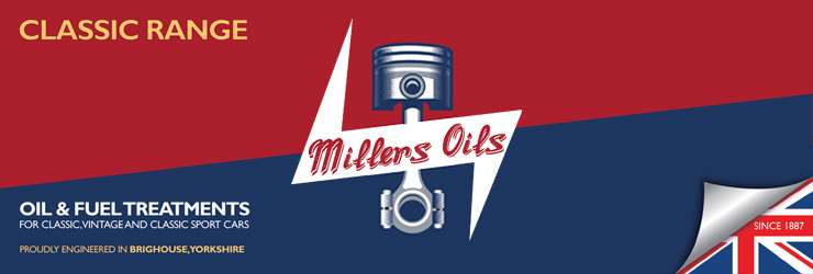 Millers Oils, несомненно, предлагает самый полный ассортимент моторных масел, трансмиссионных масел и присадок к топливу, созданный специально для владельцев старинных автомобилей и мотоциклов